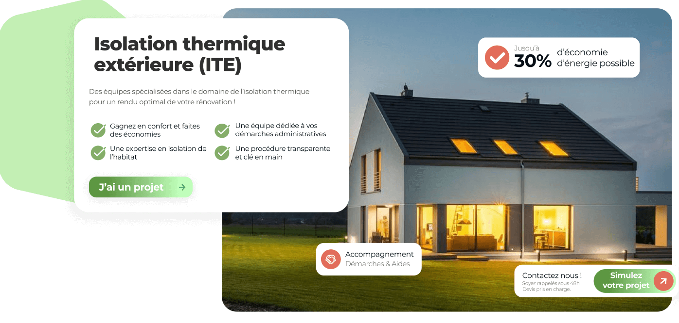 Isolation thermique extérieur ITE